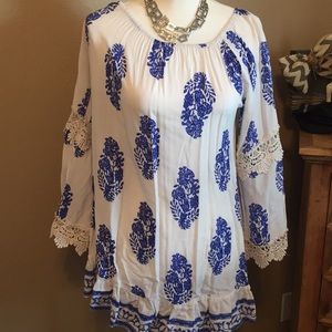 3 for 30 bundle 🍀Jodifl  blue and white top